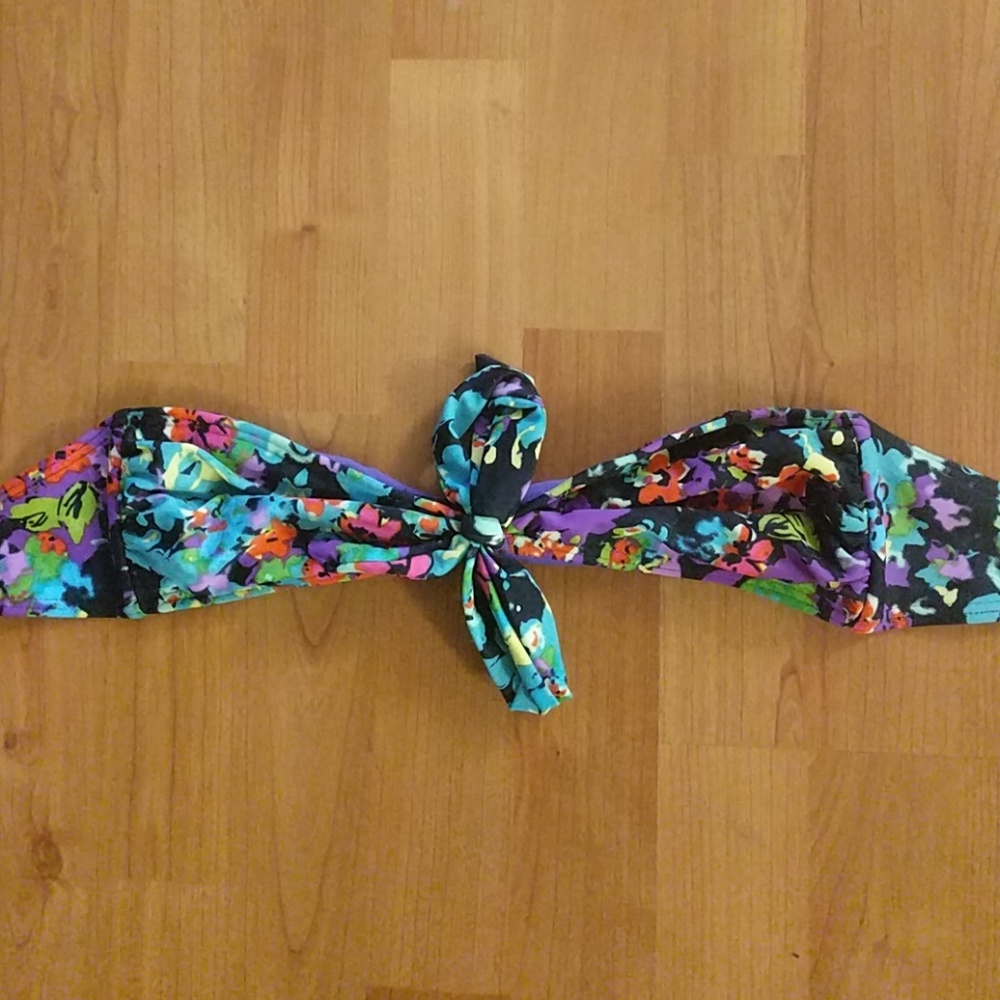 Multi-Colored Bandeau Bikini Top